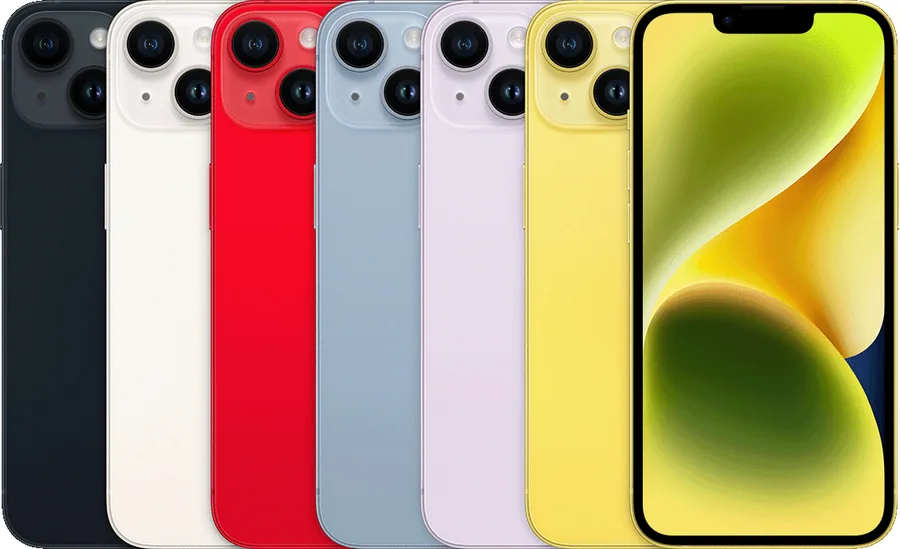 Imagem de referência da linha iPhone 14